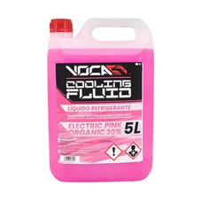LIQUIDE DE REFROIDISSEMENT VOCA COOLING FLUID POINT CONGELATION -18°C  POINT D'EBULLITION +137° (ROSE ELECTRIQUE)  (5L)
