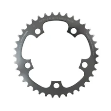 CHAINRING FOR ROAD BIKE- 5 Arms- 38T.Ø 110  -INNER- ALUMINIUM SILVER- 7075 TA ZEPHYR    (SHIMANO TYPE)9/10Speed.