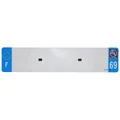 PLASTIC STRIP FOR BLANK PVC LICENSE PLATE (CAR FORMAT 520X110)-DEPT 69/EUROPE (SOLD PER UNIT)