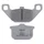 PLAQUETTE DE FREIN NISSIN POUR KAWASAKI 400-500 EN AV, 550-600-750-900-1000-1100 GPZ AV-AR, 750-800-1500 VN AV, 600-750-1100-1300 Z AV-AR (2P-241NS) (SEMI METAL)
