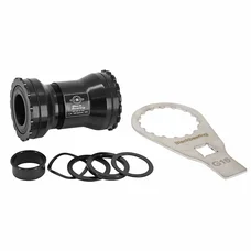 CUVETTE INTEGRE BOITIER  VTT/ROUTE A EMBOITER/PF30 386 EVO BLACKBEARING ROULEMENT CERAMIQUE BOITE DE 68/92 DIAM 46 POUR AXE 24 ET 24/22mm (COmPATIBLE SRAM)  - CLE MONTAGE INCLUSE-