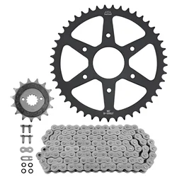 KIT CHAINE ADAPTABLE KTM 390 DUKE ABS 2021>2023 / HUSQVARNA 401 SVARTPILEN, 401 VITPILEN 2018>2023 520 15x45 (DIAM COURONNE 63/110/8.5) (DEMULTIPLICATION ORIGINE) -JT SPROCKETS