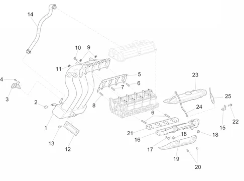 Raccords d'admission et d'échappement