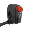 HANDLEBAR SWITCH (RIGHT) FOR MOTORBIKE - DOMINO UNIVERSAL - WITH BLACK WIRE lg 1M ( START/STOP)