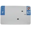 PLASTIC STRIP FOR BLANK PVC LICENSE PLATE (MOTORBIKE FORMAT 210X130)-DEPT 67/EUROPE (SOLD PER UNIT)