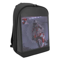SAC A DOS CONNECTE LED NOIR (CONNEXION VIA SMARTPHONE/APPLICATION (HOMOLOGUE CE)