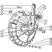 Couvercle d'embrayage (volant)
