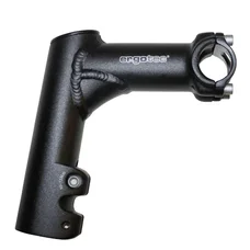 STEM FOR MTB/URBAN/TREKKING- ERGOTEC COMFI HIGH RISE ANGLE 15° -ALUMINIUM- BLACK-CLAMP Ø25,4  L100mm For fork 1"1/8 (APPROVED LEVEL 5)