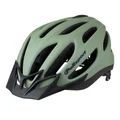 CASQUE VELO CITY ADULTE POLISPORT SPORT FLOW IN-MOLD VERT MAT AVEC VISIERE GRISE TAILLE 58-62 SYSTEM QUICK LOCK