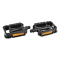 FLAT PEDAL FOR URBAN BIKE- NEWTON -RESIN-BLACK- 9/16" ON BEARINGS (PAIR)