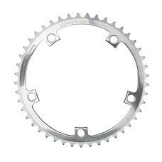 CHAINRING FOR TRACK BIKE- 5 Arms- 51T.Ø 144 ALUMINIUM SILVER 7075 FOR CHAIN 3.17mm (1"1/8) TA