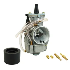 CARBURETOR P2R PWK 26 TYPE- POWER JET- INLET AIR POLISHED WITH ROTATING ELBOW (FLAT SLIDE) (TYPE KEIHIN) -PREMIUM QUALITY-