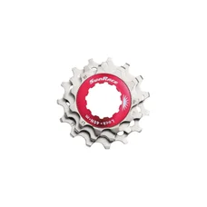 KIT 3 PIGNONS SUNRACE POUR CASSETTE 11V. 11-13-15 METALLIC SILVER AVEC ECONTRE ECROU BLOCAGE