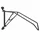 PRESENTOIR/SUPPORT VELO MURAL IBERA POUR 1 VELO FIXATION SUR ROUE COMPATIBLE 20" à 29" (PLIABLE A OSCILLATION LATERALE)