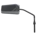 MIRROR FOR SCOOT REPLAY F1  Ø 8 REVERSIBLE CARBON (x1) -LONG ARM- BLACK- ** (SOLD WITH A Ø 8mm LEFT THREAD ADAPTOR)