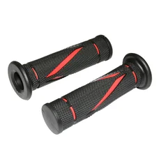 REVETEMENT POIGNEE REPLAY SCOOT RUN BASE NOIR/ROUGE CLOSED END 120mm (PAIRE)