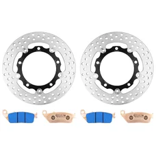 DISQUE ET PLAQUETTE DE FREIN ADAPTABLE SUZUKI 650 BURGMAN 2004>2020 AV (PACK FREINAGE/ENSEMBLE DISQUE FLOTTANT x2, PLAQUETTE x2) -NEWFREN