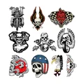 AUTOCOLLANT/STICKER LETHAL THREAT SERIES TETE DE MORT BIKER (PLANCHE DE 10 AUTOCOLLANTS)