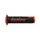 REVETEMENT POIGNEE DOMINO MOTO ON ROAD A450 NOIR/ROUGE OPEN END 120-125mm (PAIRE)