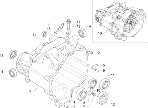 Carter de boîte vitesses