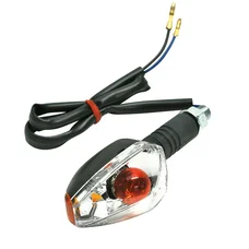 CLIGNOTANT 50 A BOITE ADAPTABLE PEUGEOT 50 XR7 2008> TRANSPARENT/NOIR  AR DROIT -HOMOLOGUE CE  -SELECTION P2R-