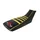 HOUSSE DE SELLE 50 A BOITE KRM PRO RIDE POUR DERBI 50 DRD X-TREME 2011>2017, DRD RACING 2005>2010, DRD EVO 2008>2010/GILERA 50 SMT 2011>2017 NOIR/JAUNE