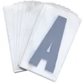 LETTRE PLAQUE PVC MOTO/SCOOTER 45mm  A  (VENDU PAR 10)
