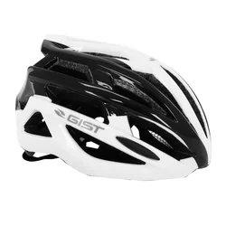 EBIKE ADULT HELMET GIST PLANET BLACK/WHITE IN-MOLD EURO 52-58 RATCHET SETTING 212GRS