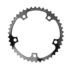 CHAINRING FOR ROAD BIKE- 5 Arms- 44T.Ø 130 -INNER- ALUMINIUM BLACK- 7075 TA ALIZE    (SHIMANO TYPE) 8/9/10 Speed