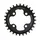 PLATEAU VTT 4BRA D.64 TA ONE 28DTS MONO NOIR MAT ALU POUR SHIMANO / SRAM / RACE FACE / FSA 10/11/12V. NARROW WIDE