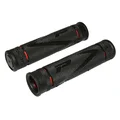 HAND GRIPS FOR MTB- PROGRIP 838 DUAL DENSITY BLACK/RED Ø22mm L122mm (PAIR)