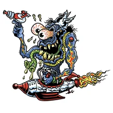 STICKER LETHAL THREAT MINI SPACESHIP MONSTER (60x80mm)