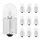 LIGHT BULB 12V 10W STANDART R10W FOOT BA15S - CLEAR (TAIL+BRAKE LIGHT+TURN LIGHTS) (SOLD PER 10)  -OSRAM-