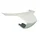 REAR FAIRINGS CLOSING "PIAGGIO GENUINE PART" 125-300 YOURBAN WHITE 544  -65738500BR-