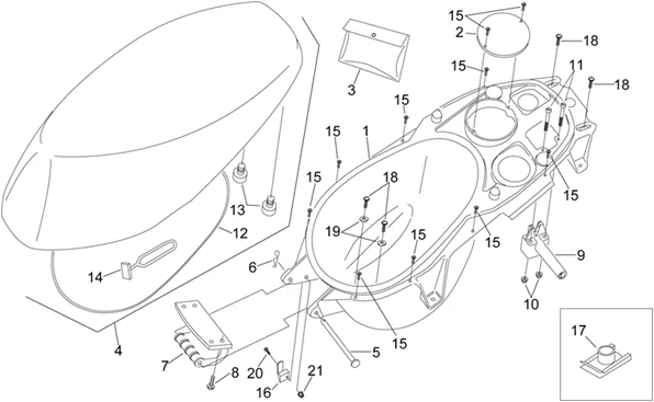 Selle et compart.p-casque