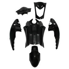 FAIRINGS/BODY PARTS FOR SCOOT  KYMCO 50 AGILITY (DUAL SEAT), 125 AGILITY (DUAL SEAT) BLACK GLOSS  (6 PARTS KIT)