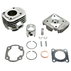 HAUT MOTEUR SCOOT ADAPTABLE CPI 50 POPCORN, ARAGON, HUSSAR, OLIVER/GENERIC 50 XOR, IDEO/KEEWAY 50 F-ACT, FOCUS, HURRICANE, MATRIX  -ALU NIKASIL AIRSAL T6, AXE PISTON 12 mm-