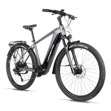 VELO ELECTRIQUE/VAE VTC 28 LEADER FOX BARNET 2025 HOMME GRIS 9V MOTEUR CENTRAL BAFANG M510 36V 95Nm BATTERIE 20Ah (19'' - h48cm - TAILLE L - POUR ADULTE DE 178cm à 185cm)