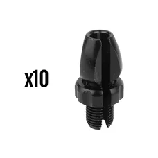 VIS CREUSE TENDEUR DE CABLE VELO M10 FENDUE ALU NOIR (BOITE DE 15 PIECES) -ELVEDES