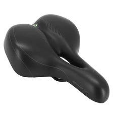 SADDLE- NEWTON FOR URBAN BIKE - "FOR LADY" BLACK - FLUIDYNAMIC DUAL DENSITY - CONFORT 21 - Ergo hole - 268x199mm