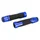 REVETEMENT POIGNEE AVOC MOTO ON ROAD ANTIDERAPANTE AVEC EMBOUT DE GUIDON ADAPTABLE YAMAHA 700 MT-07 BLEU ANODISE (PAIRE)