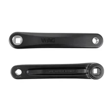 MANIVELLE DROITE + GAUCHE VAE / E-BIKE LONGUEUR 170mm ALU NOIR JIS POUR MOTEUR SHIMANO E5000 (PAIRE)
