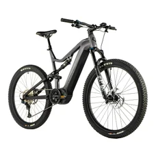 VELO ELECTRIQUE/VAE VTT 29 LEADER FOX ARGUS TOUT SUSPENDU HOMME GRIS MAT 12V MOTEUR CENTRAL PANASONIC GX ULTIMATE 36V 90Nm BATTERIE 20Ah (CADRE 21,5''- H55cm - XL - POUR ADULTE DE 185cm à plus)