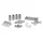 SCREW KIT - CHROME 30 PIECES FOR SOLEX 2200, 3800, 5000 - SELECTION P2R