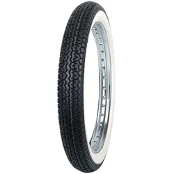 TYRE FOR MOPED 17''  2.75-17 (2 3/4-17) MITAS -WHITE SIDEWALL- B7 TL/TT 47J REINF