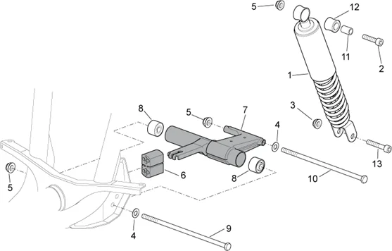 Suspension ar. - Bielle