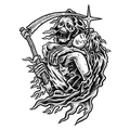 STICKER LETHAL THREAT MINI LUST OVER LOVE (60x80mm)