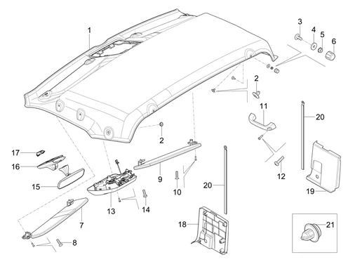 Composants de la cabine