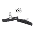 PORTE PATIN FREIN VTT V-BRAKE A VIS SYMETRIC ELVEDES 60mm NOIR (BOITE DE 25 PAIRES)