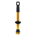 VALVE DE PNEU TUBELESS PRESTA NEWTON COLORI OR 47mm 4 TROUS POUR DIFFUSION PREVENTIF (VENDU A L'UNITE) - LIVRE AVEC DEMONTE OBUS